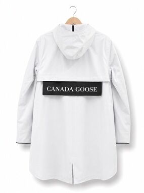 CANADA GOOSE Kitsilano Rain Jacket Black Label Lightweight Hooded Coat